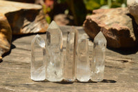 Polished Clear Quartz Crystal Points x 24 From Madagascar - TopRock