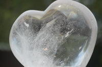 Polished Bright Clear Quartz Hearts With Rainbow Veils  x 6 From Madagascar - TopRock