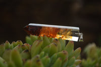 Polished Packaged Hand Crafted Lower Chakra Resin Pendant with Stone Chips - sold per piece - From Bulwer, South Africa - TopRock