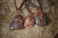 Polished Copper Wire Wrapped Ancient Eagle Pendants  x 12 From Zimbabwe