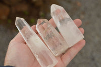 Polished Clear Quartz Crystal Points x 6 From Madagascar - TopRock