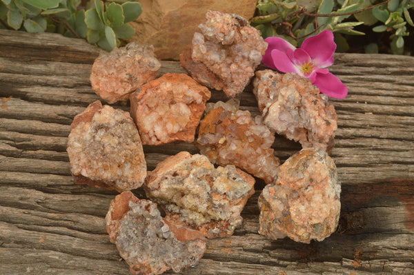 Natural Silver & White Phantom Quartz Clusters  x 10 From Zambia - TopRock