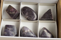 Polished Purple Lepidolite Mica Free Forms  x 6 From Zimbabwe - TopRock