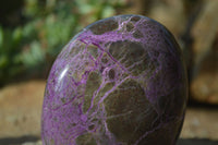 Polished Stichtite & Serpentine Standing Free Forms x 2 From Barberton, South Africa