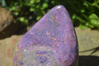 Polished Purple Stichtite & Serpentine Standing Free Forms  x 2 From Barberton, South Africa - TopRock