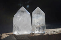 Polished Large Clear Quartz Points  x 2 From Madagascar - Toprock Gemstones and Minerals 