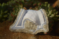 Natural Blue Lace Agate Geode Specimens  x 12 From Nsanje, Malawi