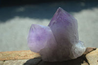 Natural Jacaranda Amethyst Clusters  x 3 From Mumbwa, Zambia - Toprock Gemstones and Minerals 