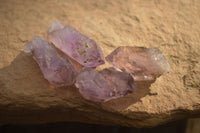 Natural Single Amethyst Crystals  x 70 From Chiredzi, Zimbabwe