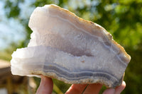 Natural Blue Lace Agate Geode Specimens  x 3 From Nsanje, Malawi - TopRock