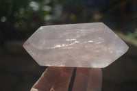 Polished Gemmy Double Terminated Rose Quartz Points x 3 From Antsirabe, Madagascar