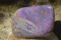 Polished Purple Stichtite & Serpentine Standing Free Forms  x 2 From Barberton, South Africa - TopRock