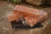 Natural New Sunset Orange Calcite Specimens  x 22 From Spitzkop, Namibia