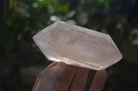 Polished Gemmy Double Terminated Rose Quartz Points x 3 From Antsirabe, Madagascar