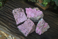 Natural Pink Salrose Cobaltion Dolomite Specimens  x 4 From Kakanda, Congo