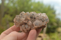 Natural Silver & White Phantom Quartz Clusters  x 10 From Zambia - TopRock