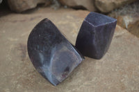 Polished Large Purple Lepidolite Free Forms  x 3 From Zimbabwe - TopRock