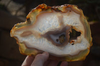 Polished Large Agate Slices With Stunning Patterns x 4 From Madagascar