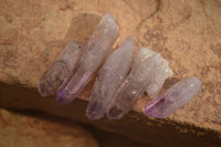 Natural Single Amethyst Crystals  x 70 From Chiredzi, Zimbabwe