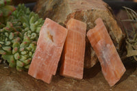 Natural New Sunset Orange Calcite Specimens  x 22 From Spitzkop, Namibia