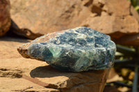 Natural Stone Sealed Watermelon Fluorite Cobbed Pieces  x 5 From Uis, Namibia - TopRock