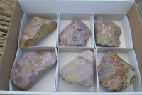 Natural Rough Stichtite Cobbed Specimens  x 6 From Barberton, South Africa - Toprock Gemstones and Minerals 