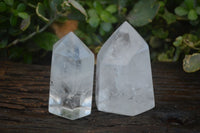 Polished Large Clear Quartz Points  x 2 From Madagascar - Toprock Gemstones and Minerals 