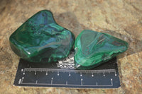 Polished Flower Malachite Free Forms  x 12 From Congo - Toprock Gemstones and Minerals 