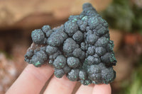 Natural Rare Ball Malachite On Drusy Quartz & Dolomite Specimens x 4 From Kambove, Congo