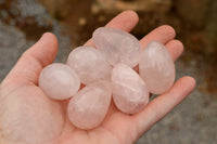 Polished Mini Rose Quartz Eggs  x 20 From Madagascar - TopRock