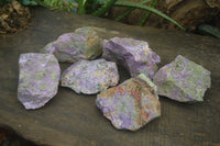 Natural Rough Stichtite Cobbed Specimens  x 6 From Barberton, South Africa - Toprock Gemstones and Minerals 