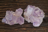 Natural Jacaranda Amethyst Clusters x 2 From Zambia