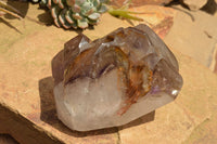 Polished Extra Large Smokey Amethyst Enhydro Window Quartz Crystal  x 1 From Madagascar - TopRock