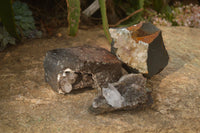 Natural Matrix Brandberg Quartz Specimens x 3 From Brandberg, Namibia