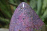 Polished Purple Stichtite & Serpentine Standing Free Forms  x 2 From Barberton, South Africa - TopRock