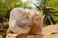 Polished Extra Large Smokey Amethyst Enhydro Window Quartz Crystal  x 1 From Madagascar - TopRock