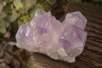 Natural Jacaranda Amethyst Clusters x 2 From Zambia