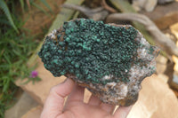 Natural Rare Ball Malachite On Drusy Quartz & Dolomite x 1 From Kambove, Congo