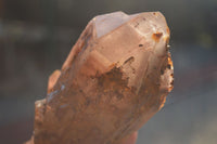 Natural Red Hematoid Phantom Quartz Specimens x 3 From Karoi, Zimbabwe