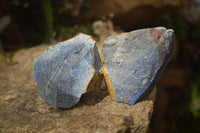 Natural Rough Dumortierite Pieces  x 12 From Mozambique