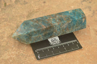 Polished Blue Apatite Points  x 4 From Madagascar - TopRock