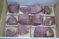 Natural Metallic Purpurite Cobbed Specimens  x 12 From Erongo, Namibia - Toprock Gemstones and Minerals 