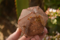 Natural Red Hematoid Phantom Quartz Specimens x 3 From Karoi, Zimbabwe