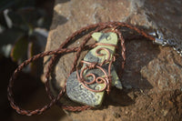 Polished Copper Wire Wrapped Ancient Eagle Pendants  x 6 From Southern Africa