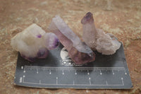 Natural Smokey Skeletal Window Amethyst Crystals  x 20 From Chiredzi, Zimbabwe