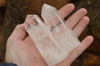 Polished Clear Quartz Crystal Points x 6 From Madagascar - TopRock