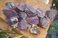 Natural Metallic Purpurite Cobbed Specimens  x 12 From Erongo, Namibia - Toprock Gemstones and Minerals 