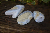 Polished Blue Lace Agate Free Forms  x 3 From Nsanje, Malawi