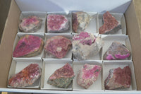 Natural Salrose Cobaltion Dolomite Specimens x 12 From Kakanda, Congo