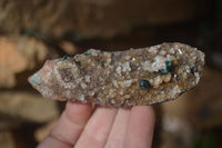 Natural Rare Ball Malachite On Drusy Quartz & Dolomite Specimens x 4 From Kambove, Congo